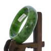 2.3" China Certified Nature Hetian Nephrite Jade Women's Green Bangle Bracelet 8287 view 1