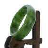 2.3" China Certified Nature Hetian Nephrite Jade Women's Green Bangle Bracelet 8287 view 2