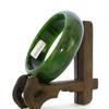 2.3" China Certified Nature Hetian Nephrite Jade Women's Green Bangle Bracelet 8291 view 1