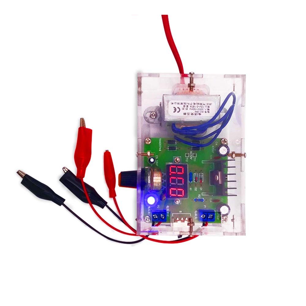 Taidacent LM317 Adjustable Power Supply Kit Electronic Technology Training DIY Production Power Test Welding Parts DIY Welding Kit (Parts)