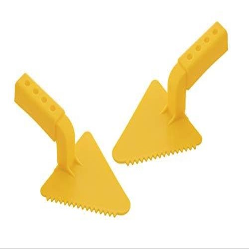 Superio Sand, Beach, and Snow Toy Trowel V-Shape (2 Pack)  Kids Fun Toy Yellow Trowel, Sturdy and Well Designed