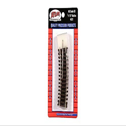 SP Whistle Stop ATM531 HO Scale Code 83 Half Curve 15 in. Radius Track - 4 Piece