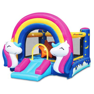 Fantasy Bounce House with Lights and Sound Interaction Inflatable Bouncer, 11 ft L x 8.7 ft W x 8 ft H, UL Strong Certified Blower Included