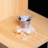 1 12 Doll House Accessories Miniature Ice Bucket with 2 Bottles and - for Dollhouse Kitchen Pub Bar Decor Scenes Making view 3