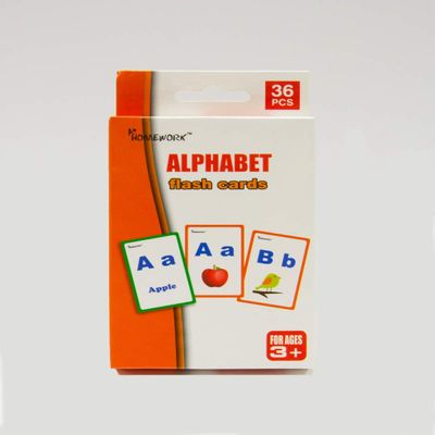 A Plus Homework 2334615 Alphabet Flash Cards, Case of 48