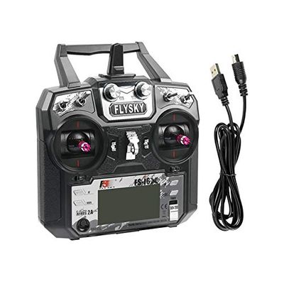 Flysky FS-i6X 2.4G 10CH/6CH Transmitter TX Remote Controller with IA6B RX/FS-i6X TX /X6B RX/ IA10B RX Receiver for DIY Helicopter Fixed-Wing Glider Multi-axis RC Drone Quadcopter (with X6B RX)