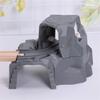 Train Tunne-Plastic Grey Double Tunnel Wooden Train Track Accessories for Tunnel Track Train view 3