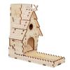 CZYY Bird Feeder Dice Tower with Tray Wood Laser Cut Perfect for Wingspan and Other Tabletop Games view 1