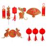 10pcs Chinese New Year Cupcake Toppers New Year Cake Decorations Eve Party Supplies Mixed view 1