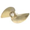 Fielect 2 Blades CCW Propeller for Ship Model Rc Boat Propeller Model Golden Brass Paddle 36mm Diameter 52mm Pitch 4mm Hole Dia view 3