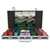 Bullets Playing Cards | Poker Set Corrado | 300 Clay Poker Chips (14 g) with Aluminum Case, Plastic Playing Cards & Dice  Texas Holdem, Blank Chips Without Denominations view 2