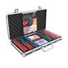 Bullets Playing Cards | Poker Set Corrado | 300 Clay Poker Chips (14 g) with Aluminum Case, Plastic Playing Cards & Dice  Texas Holdem, Blank Chips Without Denominations view 3