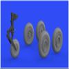 Eduard EDU672228 1/72 MiG-17 Wheel, 2 Types (for Airfix), Plastic Model Parts view 3