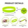 5 Pack Lime Green Lymphoma Awareness Bracelets - Lime Green Ribbon Cancer Awareness Silicone Bracelets for Adults view 3