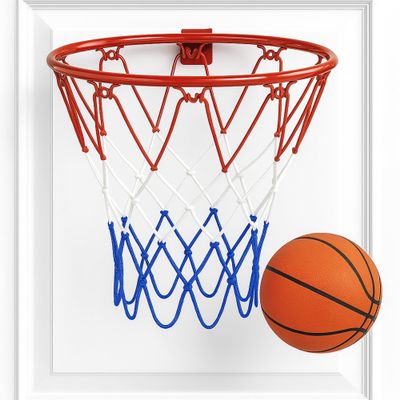 ArtCreativity Mini Over-The-Door Basketball Hoop Game Easy to Hang, No Assembly Required Includes 1 Mini Ball & Durable Net Hoop Indoor Basketball Toy Gift for Kids, Teens & Adults Bedroom Play