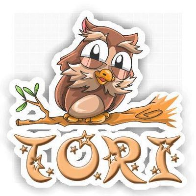 Tori Owl Sticker (Large, 14x9.8 inch)
