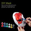 Lynkaye White Plain Masks,16 pcs DIY Unpainted Masquerade Masks Craft Mardi Gras Dance Cosplay Party Mask Costume (Style A) view 3