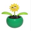 Navillus Solar Powered Dancing Flower, Lily, Rose, Sunflower, Petunia Office Desk & Car Decor (Smily Sunflower) view 1
