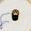 Black Paw Enamel Magnetic Needle Minder - Cat Dog Pet view 4