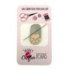 Grey Paw Enamel Magnetic Needle Minder - Gray Cat Dog Pet view 1