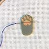 Grey Paw Enamel Magnetic Needle Minder - Gray Cat Dog Pet view 4