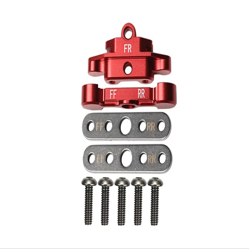 Aluminum Front Lower Arm Tie Bar Mount For Traxxas 1:10 Maxx 4WD Monster Truck-89076-4/1:8 4WD Maxx Slash 6S Brushless Short Course Truck-102076-4 Upgrades - Red