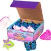 Narwhal Novelties Unicorn Mystical Glow In The Dark Rings Treasure Box Toys for Classroom Prizes, Bumpy Rings Birthday Party Favor for Kids, Led Light Up Toys Bulk Neon Party Supplies (Pack of 12) view 2