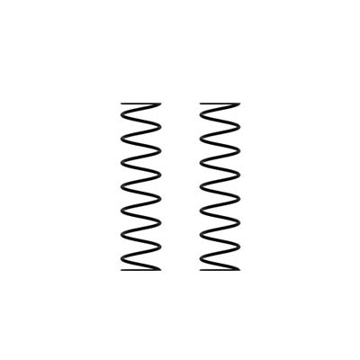 ARRMA Shock Springs, 130mm 2.51N/mm (14.33lb/in) (2), ARA330620