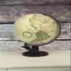 Spotter Illuminated 12" Diameter, Up to Date Cartography,with Antique Ocean Globe Ball and Sturdy Black Base. Beautiful Antique Globe ball. This high quality illuminated globe is packed with premium features such as a 2-way map, illumination, raised- view 3