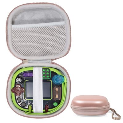 GETGEAR tailor made protective case for LeapFrog RockIt Twist Handheld Learning Game System, mesh pocket for cord and other accessories, finger strap (Pink)
