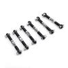 6PCS RC Adjustable Servo Links Tie Rod Set Fit for HSP/ZD Racing/Hpi/LRP/, 1/12 & 1/10 Drift Car Truck Buggy(Black) view 2