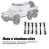 6PCS RC Adjustable Servo Links Tie Rod Set Fit for HSP/ZD Racing/Hpi/LRP/, 1/12 & 1/10 Drift Car Truck Buggy(Black) view 3