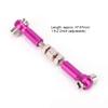 6PCS RC Adjustable Servo Links Tie Rod Set Fit for HSP/Redcat ZD Racing/Hpi/LRP/, 1/12 & 1/10 Drift Car Truck Buggy(Purple) view 2