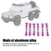 6PCS RC Adjustable Servo Links Tie Rod Set Fit for HSP/Redcat ZD Racing/Hpi/LRP/, 1/12 & 1/10 Drift Car Truck Buggy(Purple) view 4