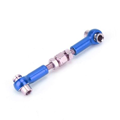 6PCS RC Adjustable Servo Links Tie Rod Set Fit for HSP/ZD Racing/Hpi/LRP/, 1/12 & 1/10 Drift Car Truck Buggy(Dark Blue)