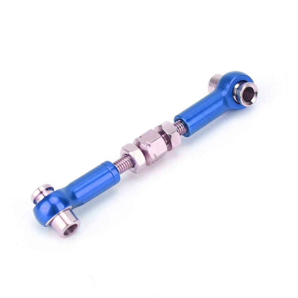 6PCS RC Adjustable Servo Links Tie Rod Set Fit for HSP/ZD Racing/Hpi/LRP/, 1/12 & 1/10 Drift Car Truck Buggy(Dark Blue)