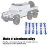6PCS RC Adjustable Servo Links Tie Rod Set Fit for HSP/ZD Racing/Hpi/LRP/, 1/12 & 1/10 Drift Car Truck Buggy(Dark Blue) view 3