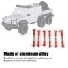 6PCS RC Adjustable Servo Links Tie Rod Set Fit for HSP/ZD Racing/Hpi/LRP/, 1/12 & 1/10 Drift Car Truck Buggy(Red) view 3