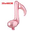 Musical notes foil mylar balloons Wedding birthday party supplies inflatable wedding decorations supplies helium balloon (Single Note Pink) view 4
