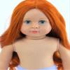 American Fashion World 18-Inch 'Charlotte' Red Hair Vinyl Posable Girl Doll with Blue Eyes | Undressed Doll | Premium Quality & Design view 2