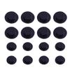 60PCS Mini Black Top Hats for Christmas Snowman, Dolls & Crafts - Plastic Miniature Top Hats in 2 Sizes (0.9" & 1.45") - Party Decorations, Cake Toppers, Holiday Displays view 1