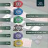 Bullets Playing Cards | Poker Set Tony | 300 Clay Poker Chips (14 g) with Aluminum Case, Plastic Playing Cards & Dice  Texas Holdem, Numbered Values view 3