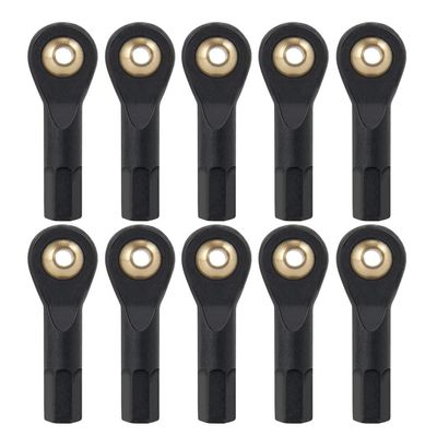 QUE-T 10pcs Ball Head Holder Tie Rod End M3 Ball Joint Linkage for RC Hobby Model Car Truck Boat (30mm)