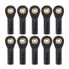 QUE-T 10pcs Ball Head Holder Tie Rod End M3 Ball Joint Linkage for RC Hobby Model Car Truck Boat (27mm) view 1
