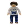 American Fashion World Boy's Cool Bear Pajamas for 18-Inch Dolls | Premium Quality & Trendy Design | Dolls Clothes | Outfit Fashions for Dolls for Popular Brands view 1