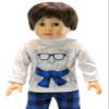 American Fashion World Boy's Cool Bear Pajamas for 18-Inch Dolls | Premium Quality & Trendy Design | Dolls Clothes | Outfit Fashions for Dolls for Popular Brands view 2