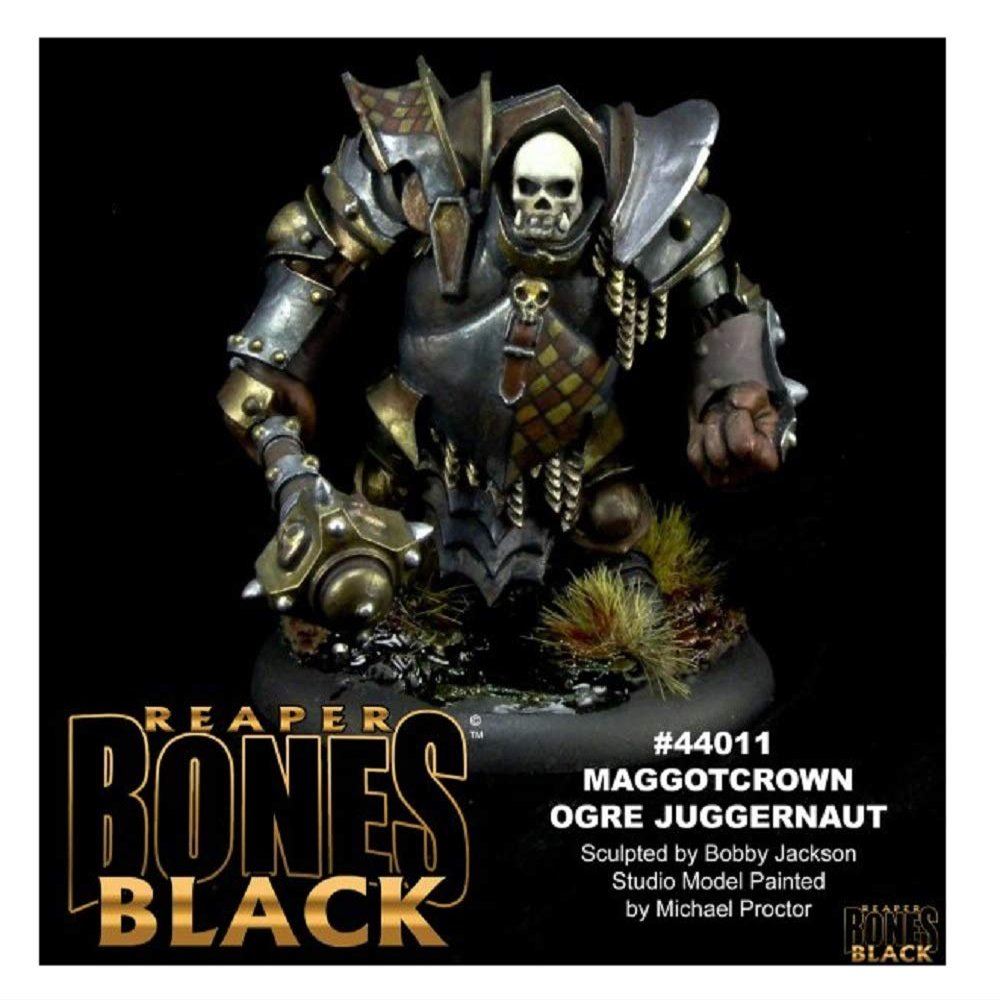 Mini - Reaper Bones Black 44011 Maggotcrown Ogre Juggernaut (Warforged)