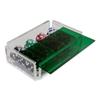 Luxe Dominoes La Ficha Poker Chip Set, 100 Heavy Sturdy Chips, Includes 4 Color Chips for Gambling, Hand Made Acrylic Box with Color Lid (Green) view 3