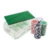 Luxe Dominoes La Ficha Poker Chip Set, 100 Heavy Sturdy Chips, Includes 4 Color Chips for Gambling, Hand Made Acrylic Box with Color Lid (Green) view 4
