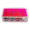 Luxe Dominoes La Ficha Poker Chip Set, 100 Heavy Sturdy Chips, Includes 4 Color Chips for Gambling, Hand Made Acrylic Box with Color Lid (Neon Pink) view 2